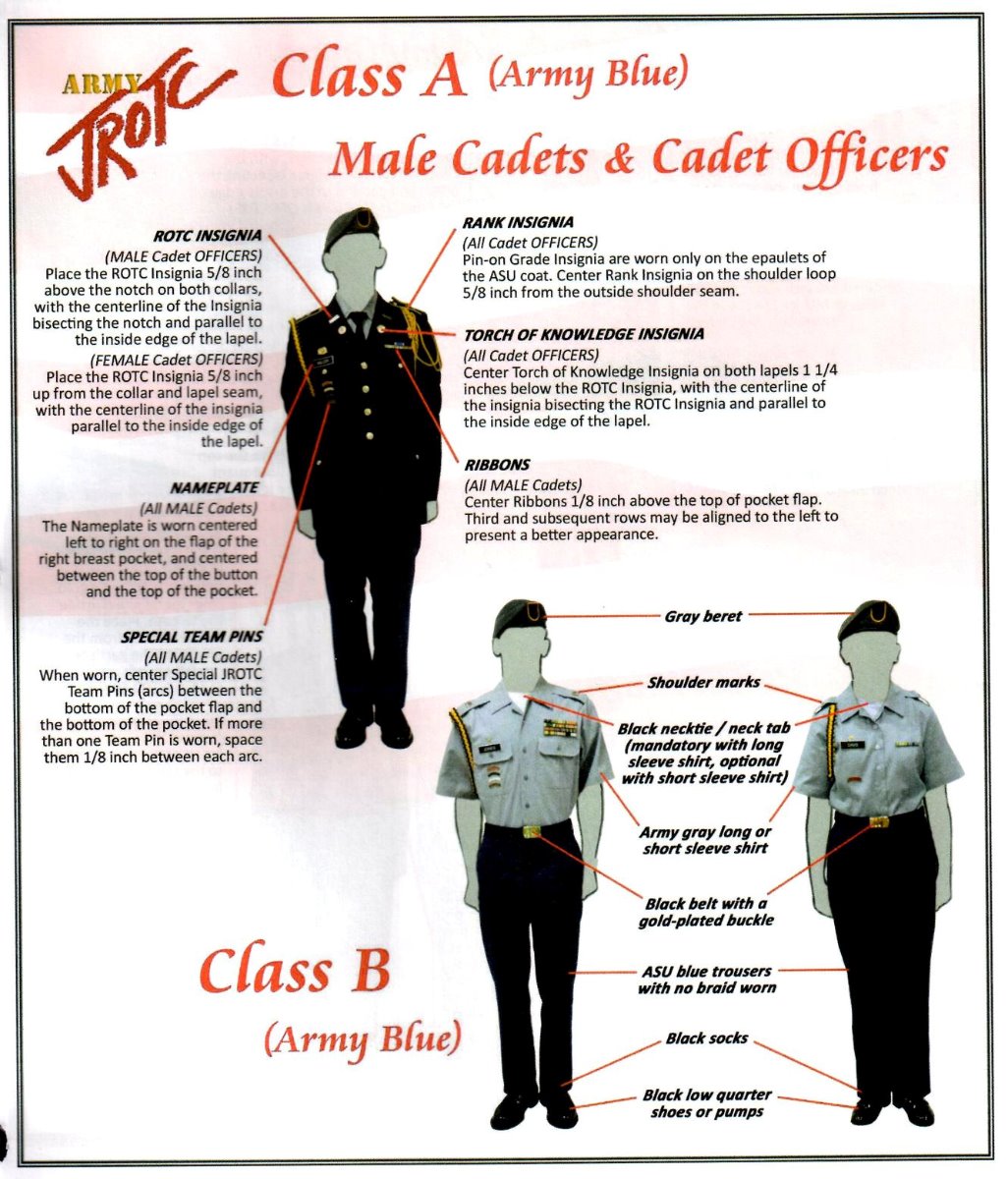 army service uniform class b